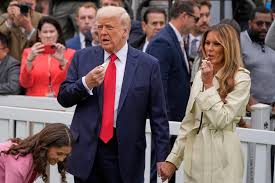 Melania Trump Joins Donald Trump